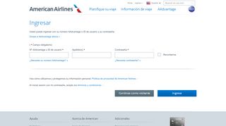 
                            8. Ingresar – Contraseña e ingreso a la cuenta AAdvantage – American ...