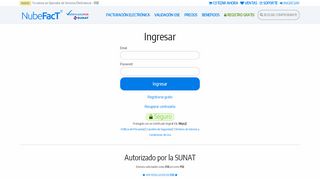 
                            1. Ingresar | Factura Electrónica Perú Sunat - NubeFacT