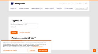 
                            1. Ingresar - Login - Hapag-Lloyd