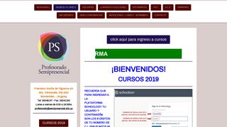 
                            2. Ingreso a Cursos - Profesorado Semipresencial