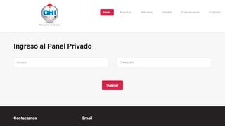 
                            10. Ingreso al Panel Privado - OH!