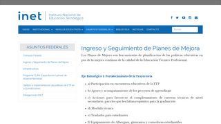 
                            8. Ingreso y Seguimiento de Planes de Mejora | Instituto Nacional de ...