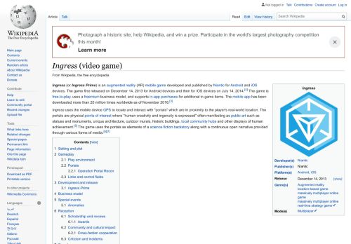 
                            11. Ingress (video game) - Wikipedia