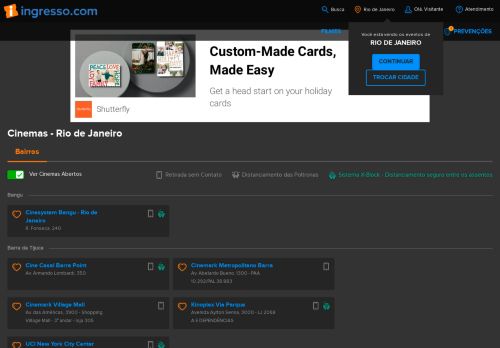 
                            6. Ingresso para os cinemas em Rio de Janeiro - Ingresso.com