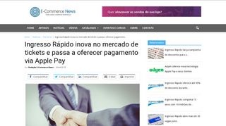 
                            12. Ingresso Rápido inova no mercado de tickets e passa a oferecer ...