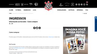 
                            8. INGRESSOS - Sport Club Corinthians Paulista