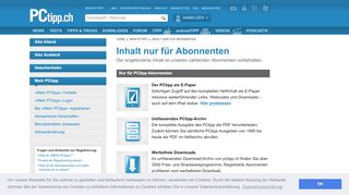 
                            3. Inhalt nur für Abonnenten - PCtipp.ch