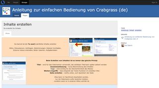 
                            7. Inhalte erstellen - Crabgrass - Riseup.net