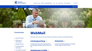 
                            11. Inhaltsseite:WebMail - WebMail | zkb.ch
