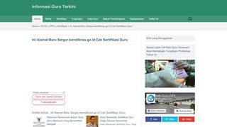 
                            11. Ini Alamat Baru Sergur.kemdiknas.go.id Cek Sertifikasi Guru