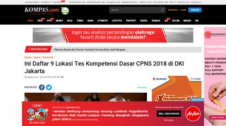 
                            10. Ini Daftar 9 Lokasi Tes Kompetensi Dasar CPNS 2018 di DKI Jakarta ...