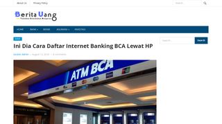 
                            8. Ini Dia Cara Daftar Internet Banking BCA Lewat HP - Berita Uang