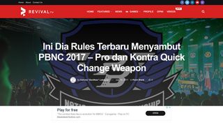 
                            13. Ini Dia Rules Terbaru Menyambut PBNC 2017 - Pro dan Kontra Quick ...