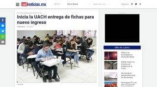 
                            8. Inicia la UACH entrega de fichas para nuevo ingreso | Juárez