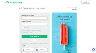 
                            11. Inicia sesión en tu cuenta - SurveyMonkey