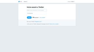 
                            9. Inicia sessió a Twitter