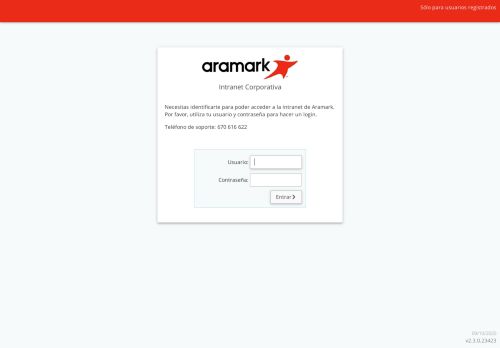 
                            7. Iniciar sesión | Aramark Intranet