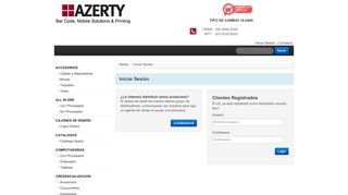 
                            1. Iniciar Sesion - Azerty: Mayorista de código de barras, punto de venta ...