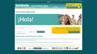 
                            2. Iniciar sesión bingo online - Tombola