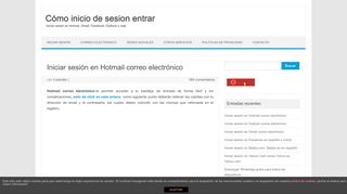 
                            8. Iniciar sesión en Hotmail correo electrónico - Inicio de sesion entrar