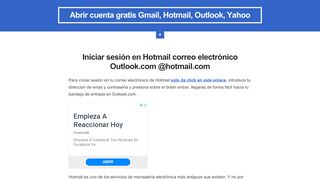 
                            8. Iniciar sesión en Hotmail correo electrónico Outlook.com @hotmail ...