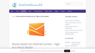 
                            9. Iniciar sesión en Hotmail correo – Sign in o Inicio Sesión ...
