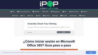 
                            8. 【 INICIAR SESIÓN en OFFICE 365 】▷ Guía Paso a Paso ▷ 2019