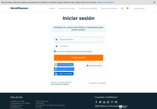 
                            1. Iniciar sesión - Hoteles