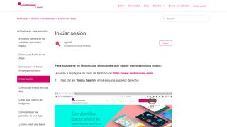 
                            2. Iniciar sesión – Mobincube