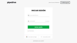 
                            6. Iniciar sesión - Pipedrive