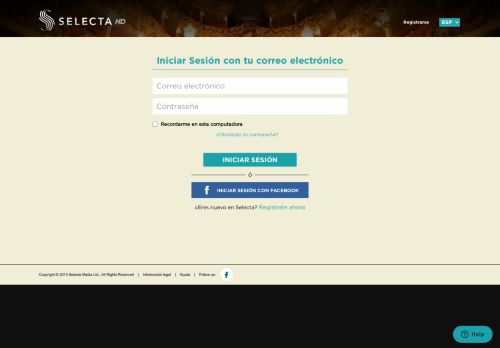 
                            3. Iniciar sesión - Registro | Selecta