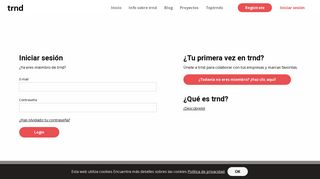 
                            11. Iniciar sesión - trnd