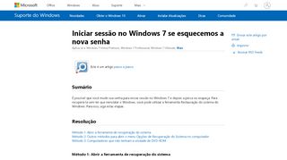 
                            3. Iniciar sessão no Windows 7 se esquecemos a nova senha