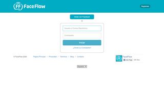 
                            2. Inicie Sesión en FaceFlow