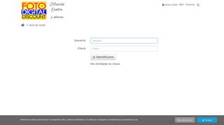 
                            1. Inicio de sesión - Area de clientes. Foto Digital ... - Foto Murcia Centro