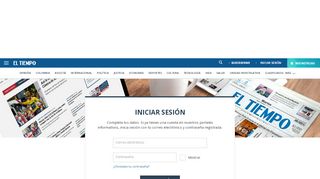 
                            8. Inicio de sesion - Noticias - ELTIEMPO.COM