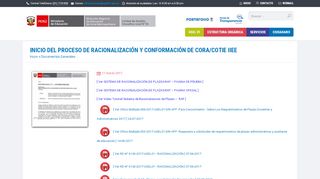
                            8. INICIO DEL PROCESO DE RACIONALIZACIÓN Y CONFORMACIÓN ...
