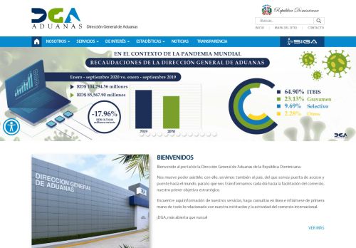 
                            8. Inicio · Direccion General de Aduanas · DGA · Republica Dominicana