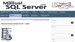 
                            2. Inicios de sesión en SQL Server – Logins