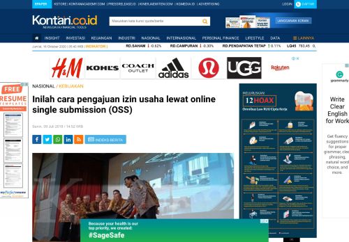 
                            5. Inilah cara pengajuan izin usaha lewat online single submission (OSS)