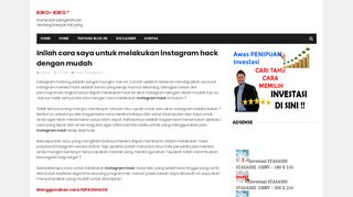 
                            9. Inilah cara saya untuk melakukan instagram hack dengan mudah ...