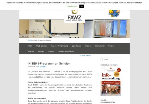 
                            4. INISEK I-Programm an Schulen - Fürstenwalder Aus- und ...