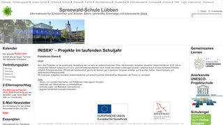 
                            10. INISEK* – Projekte im laufenden Schuljahr « Spreewald-Schule Lübben