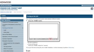 
                            12. Initial setup - DNN991HD/ DNN9710BT - Kenwood