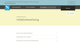 
                            7. Initiativbewerbung | TK