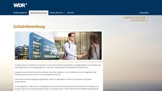 
                            5. Initiativbewerbung - WDR