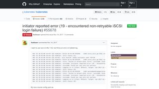 
                            1. initiator reported error (19 - encountered non-retryable iSCSI login ...