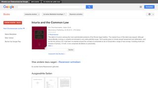 
                            13. Iniuria and the Common Law