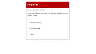 
                            3. Inizia - SimpleSite.com