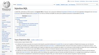 
                            10. Injection SQL — Wikipédia